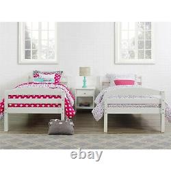 Twin Over Twin Bunk Bed Separable Wooden Home Bedroom Teens Child White