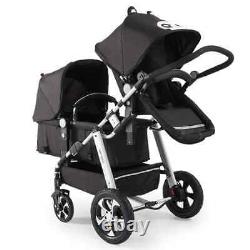 Twin Stroller Baby Stroller Twins Carriage Double Seat Stroller Travel Pushchair