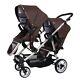 Twin Stroller Foldable Stroller High View Sit Or Lie Down Double Multifunction