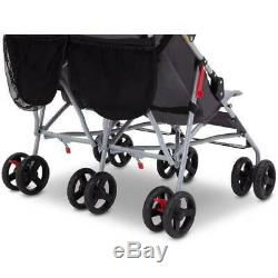 Twin Tandem Baby Double Lightweight Stroller Foldable Pushchair Travel Buggy