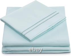 Twin XL Size Bed Sheets Pastel Green Twin Extra Long Bedding Set Deep Pocket