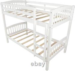 Twin over Twin Bunk Beds, Convertible into Two Individual Solid Wood Beds, Child