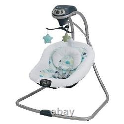 Twins Baby Double Stroller with 2 Car Seats Combo Playard Bag Girl Boy 2 Swings