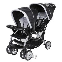 Twins Baby Sit N Stand Double Stroller Combo Infant Playard Bag Newborn Two-Seat