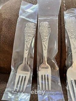 Twins anyone Double Set Noah's Ark ONEIDA Flatware 2 types of forks/3 Spoons
