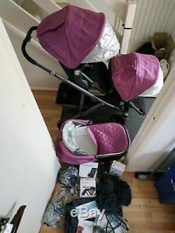 UPPAbaby Vista 2015-2018 twin/Double/single travel system 2 Seats, 1 Carrycot