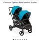 Used Contours Options Elite Twin Tandem Double Baby Stroller Laguna, Bundle