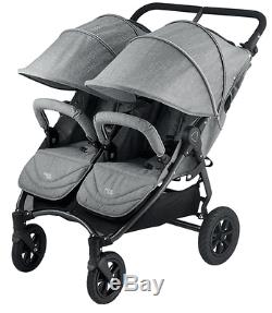 Valco 2016 NEO Twin Stroller in Grey Marle Tailormade Fabric Brand New! Double