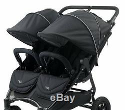 Valco 2017 NEO Twin Lite Stroller in Ink Black Fabric With EVA Wheels Brand New
