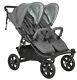 Valco 2019 Trimode Twin-x Duo Double Stroller In Dove Grey Brand New
