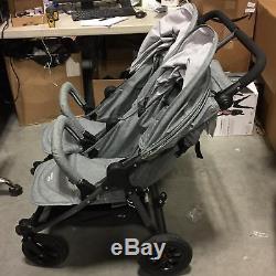Valco Baby Neo Twin Double Lightweight All Terrain Baby Stroller (Grey Marle)