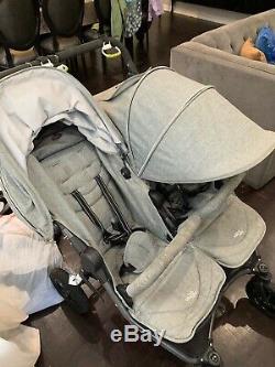 Valco Baby Neo Twin Double Stroller Tailored Gray