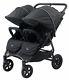 Valco Baby Neo Twin Lightweight All Terrain Twin Baby Double Stroller Black New