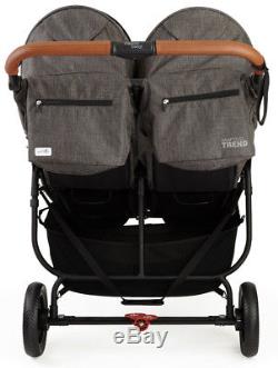 Valco Baby Snap Duo Trend Lightweight Twin Baby Double Stroller 2018 Charcoal 