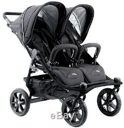 Valco Baby Twin Tri Mode Duo X Compact All Terrain Double Stroller Night NEW