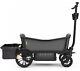 Veer All Terrain Cruiser Twin Kids Double Stroller Wagon With Basket Gray/black