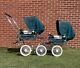 Vintage Emmaljunga Baby Bus Viking Double Twin Pram Stroller Excellent Condition