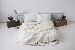 Washed Linen Duvet Cover Off White Natural Duvet Cover Queen Full King Twin Set
