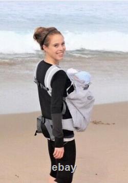 Weego Twin Double Baby Carrier Gray/White Pin Stripe