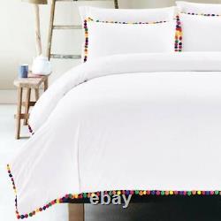 White And Multy Linen Bedding Set Queen Comforter Twin Full Queen King Duvet Set