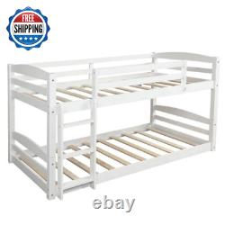 White High Quality Twin over Twin Bunk Bed