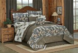 Whitetail Dreams Cotton Comforter Set 4-Piece Bedding Set King Queen Twin Size