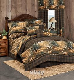 Whitetail Egyptian Cotton Birch Comforter Set 4-PC Full King Queen Twin Size