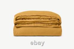 Yellow Mustard Color Washed Cotton Duvet Duvet Cover Twin Full Double king duvet
