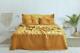 Yellow Washed Linen Duvet Cover Twin Full Double Queen King Toddler Bedding Set