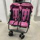 Zoe Xl2 Twin Double Stroller Plum Lightweight With Belly Bar Cup Holders