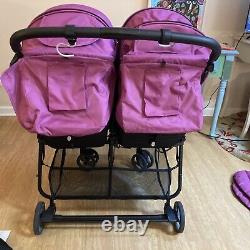 Zoe The Twin XL2 Light Weight Double Travel Stroller WITH Backpack Carry Bag