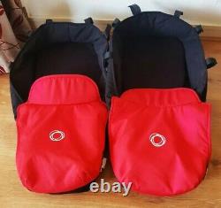 2015 Bugaboo Duo Duo Twins / Double / Simple True Cadre Noir. Rouge