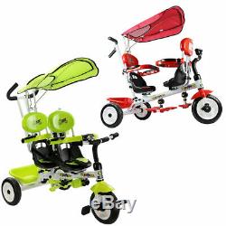 4 En 1 Jumeaux Enfants Siège De Bébé Rotatif De Sécurité De Tricycle De Poussette De Bébé Avec Le Panier