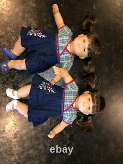 A La Retraite American Girl Bitty Twins, Avec Poussette Double Et Lits, Pré-loved