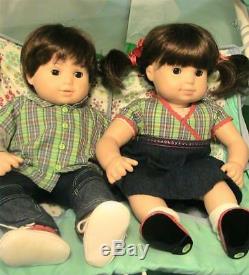 American Girl Bitty Baby Twins Et Poussette Double