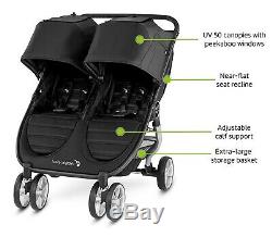 Baby Jogger City Mini 2 Twin Double Poussette Slate Nouveau 2020