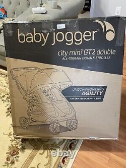 Baby Jogger City Mini Gt2 Twin Baby Double Poussette Jet