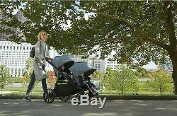 Baby Jogger City Select Lux Double Tandem Poussette Double Avec Second Seat Nouveau Taupe
