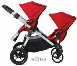 Baby Jogger City Select Twin Double Poussette Paloma W Second Seat Bassinet