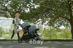 Baby Jogger City Sélectionner Lux Twin Tandem Double Poussette Avec 2 Places Assises En Granit
