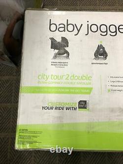 Baby Jogger City Tour 2 Twin Double Lightweight Compact Fold Travel Poussette Jet