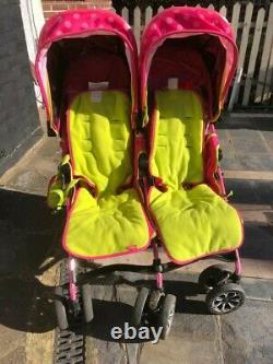 Baby Toddler Twin Optimum Poussette Mea Lux Pushchair Pink Child Pram