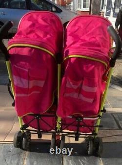 Baby Toddler Twin Optimum Poussette Mea Lux Pushchair Pink Child Pram