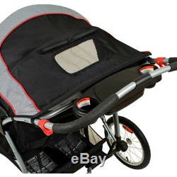 Baby Trend Double Jogger Millennium Twin Baby Infant Jogging Buggy Pliable Nouveau