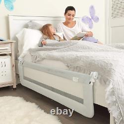 Barrière de lit pour tout-petits Barrière de lit supplémentaire longue pour enfants jumeaux et doubles.
