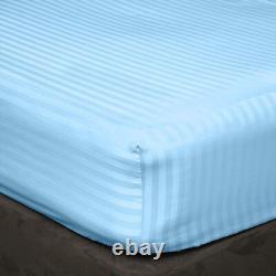 Beaux draps de lit et housses de couette 1200 TC 100% coton Sélectionnez l'article Bleu Ciel
