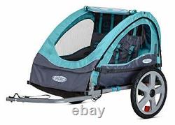 Bike Trailer Kid Carrier Bicycle Double Twin Toddler Baby Infant Pet Dog Pliage