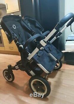 Bugaboo Âne Double Pram Double Buggy Couffins + Charges Supplémentaires Menthe Noir / Rouge