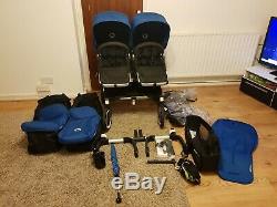 Bugaboo Âne Twins / Double / Simple Royal Blue Full Package