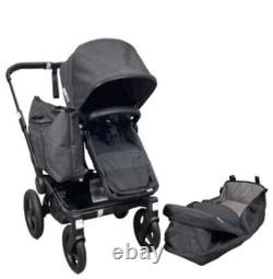 Bugaboo Donkey 3 Poussette double avec nacelle et siège édition spéciale avec grand sac